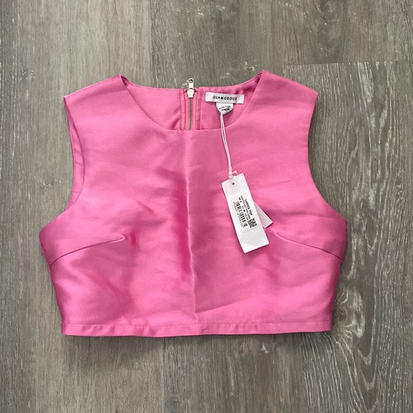Glamorous Tops - Glamorous Pink Crop Top NWT